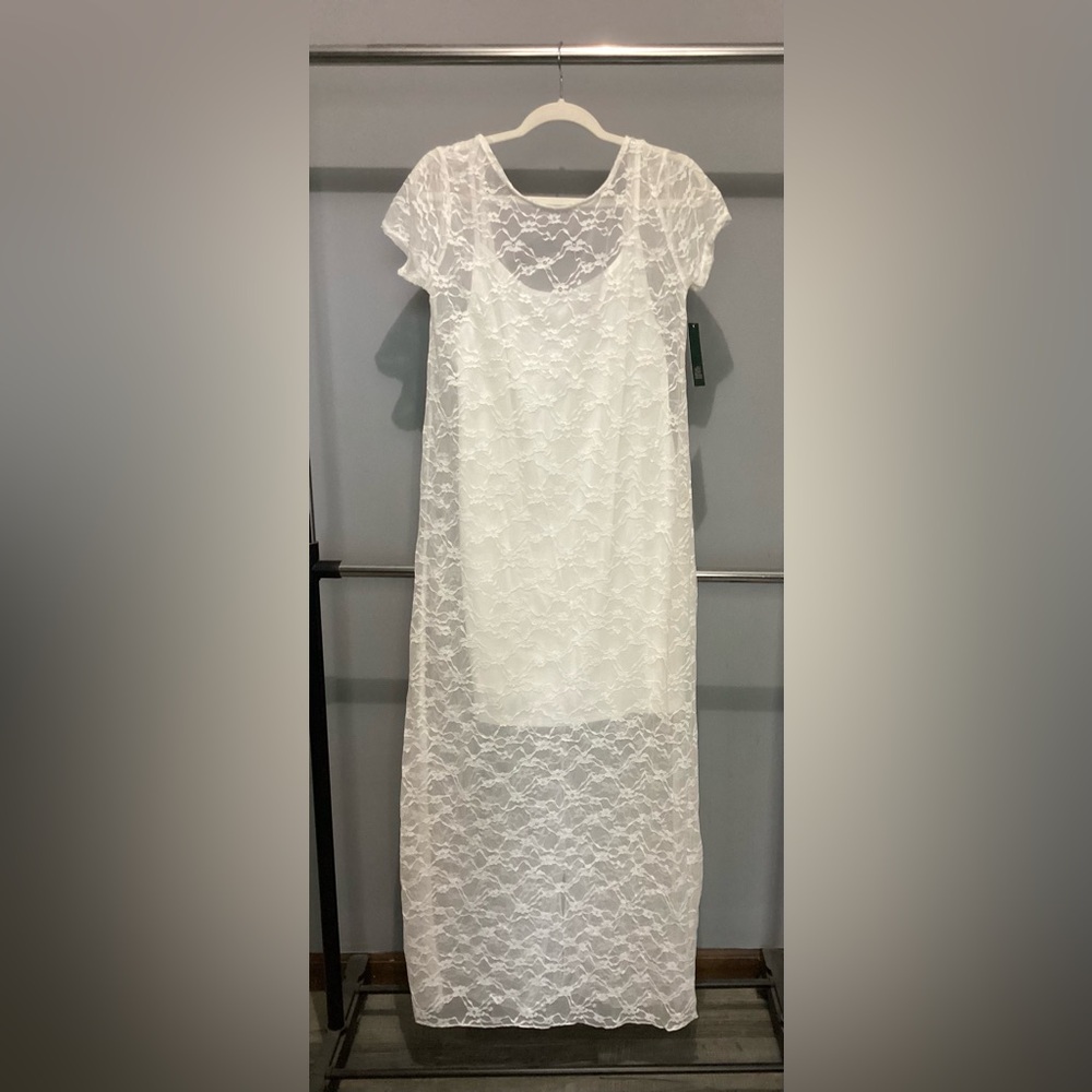 Wild Fable White Lace Dress Size Large